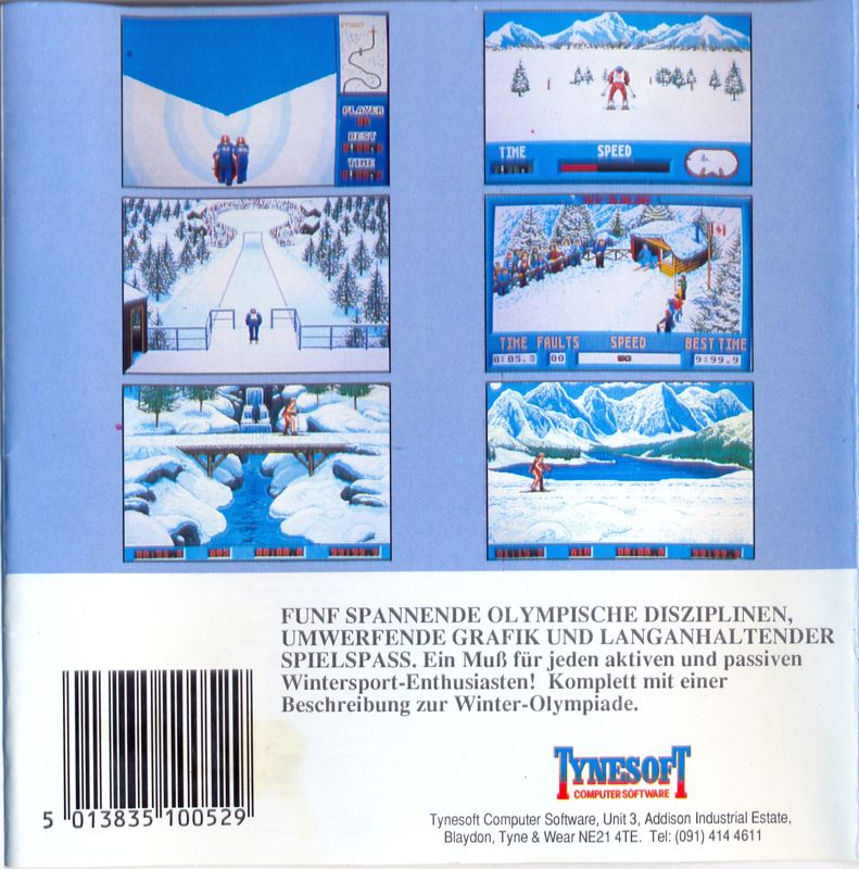Back Cover for Winter Challenge: World Class Competition (Atari ST)