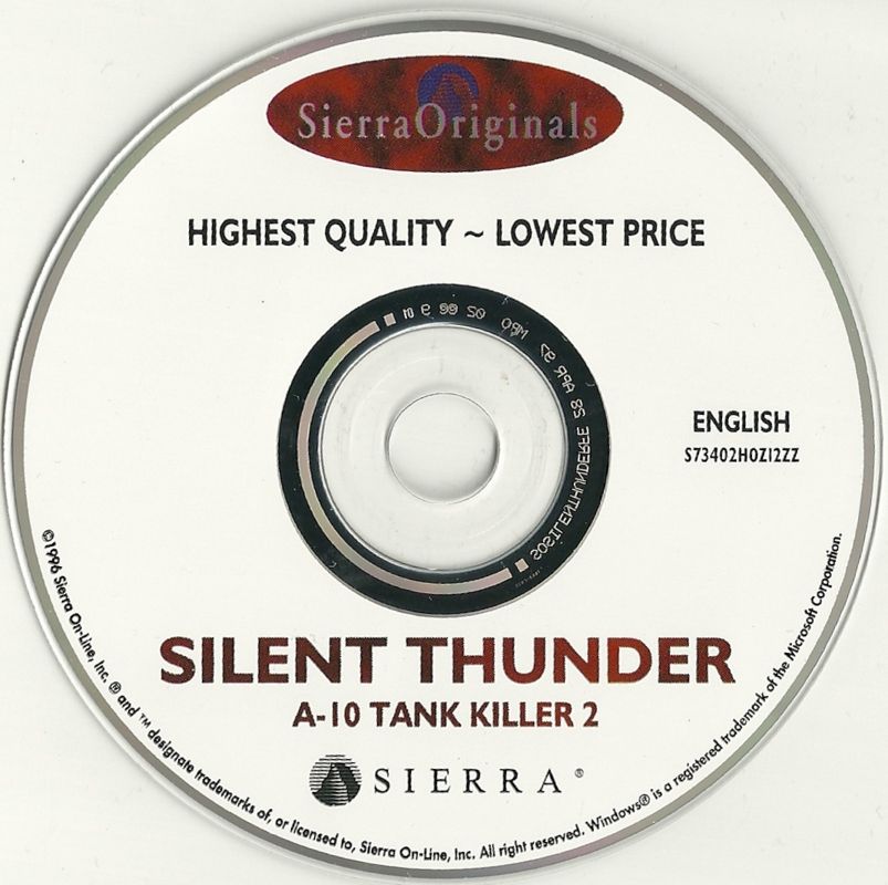 Media for Silent Thunder: A-10 Tank Killer II (Windows 16-bit) (Sierra Originals release)