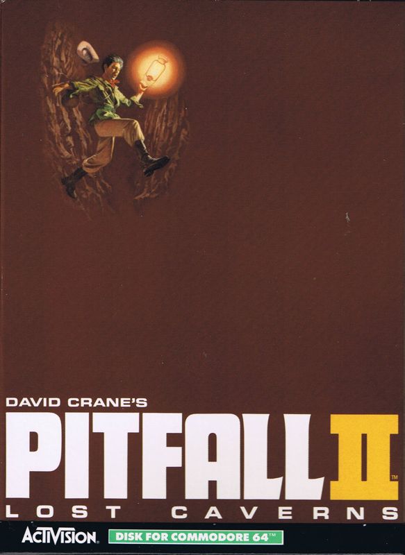 Front Cover for Pitfall II: Lost Caverns (Commodore 64)