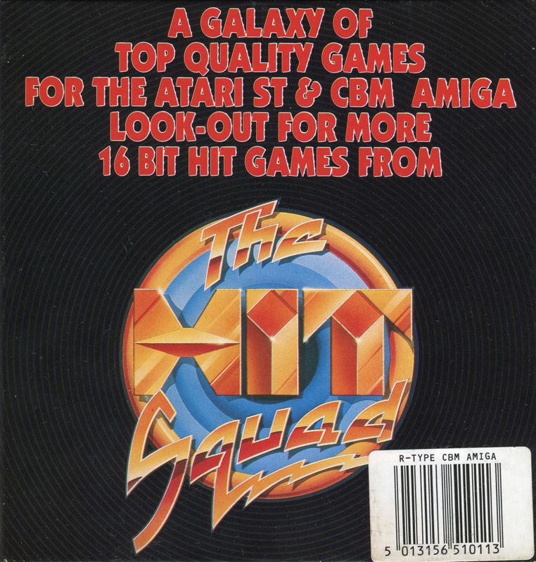 Back Cover for R-Type (Amiga) (The Hit Squad release)