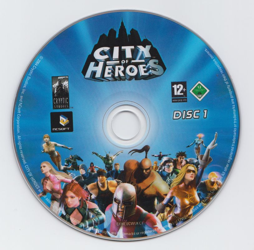 Media for City of Heroes (Deluxe Edition) (Windows) (Bonus DVD-ROM comes in a separate slipcase): Disc 1