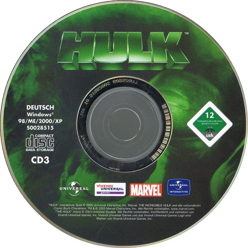 Media for Hulk (Windows): Disc 3