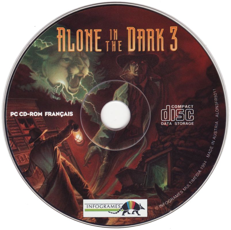 Media for Alone in the Dark 3 (DOS): Aitd3 disc