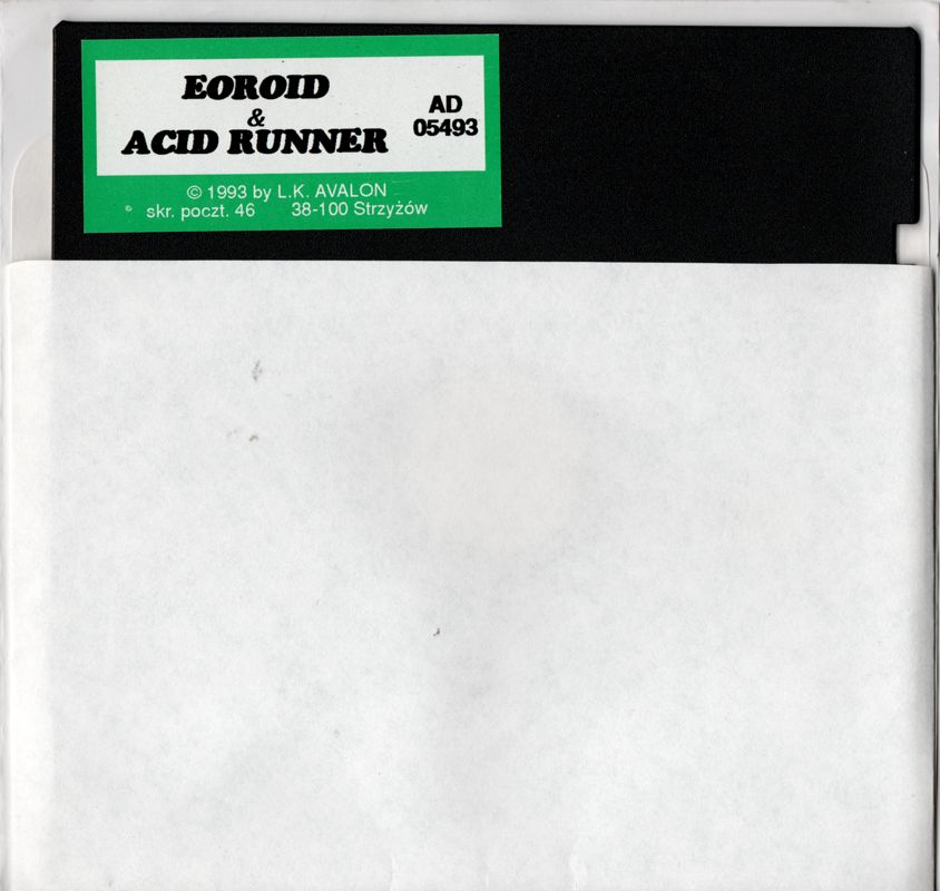 Inside Cover for Eoroid / Acid Runner (Commodore 64): Right Flap + Media