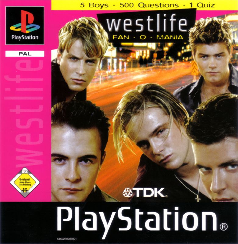 Front Cover for Westlife Fan-O-Mania (PlayStation)