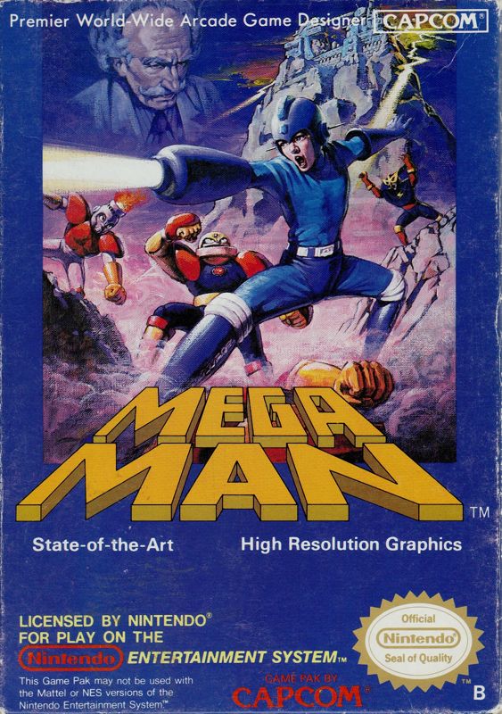 Front Cover for Mega Man (NES) (Oval seal European release)