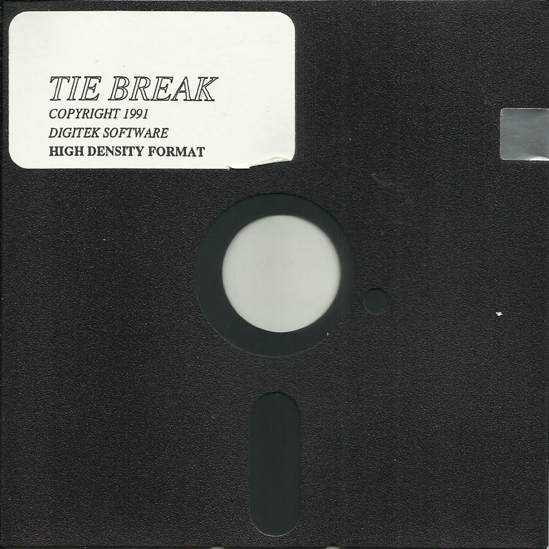 Media for Tie Break (DOS) (5.25" disk release): 5.25" disk (2HD 1.2MB version)