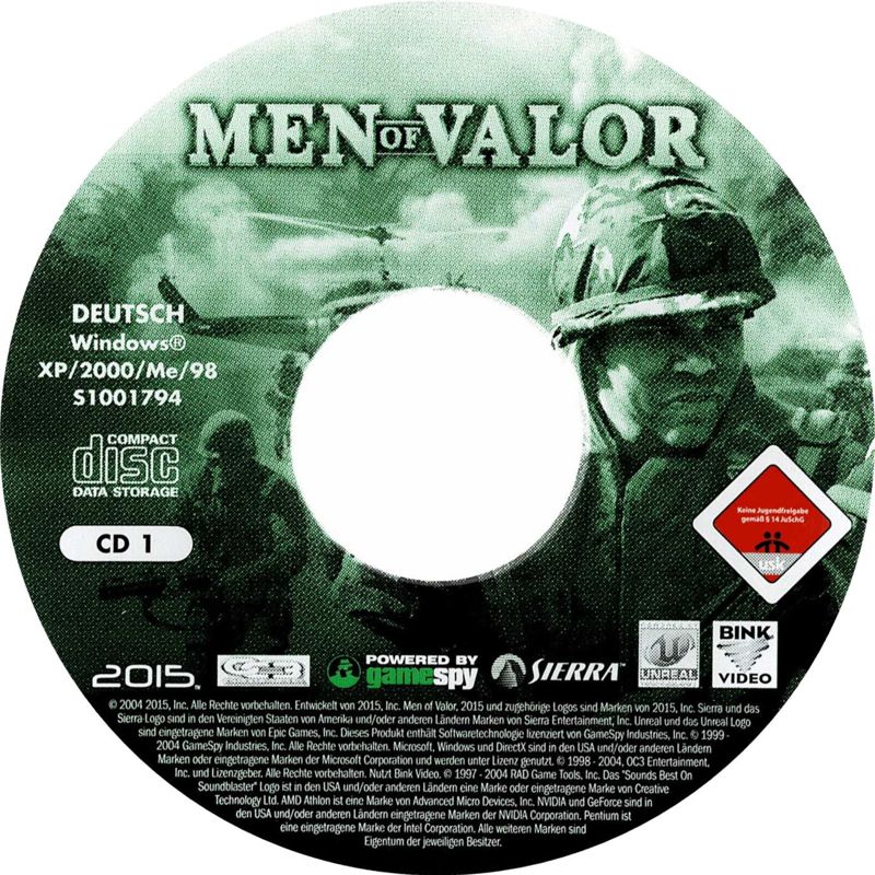 Media for Best of Sierra: Action (Windows): Men of Valor - Disc 1