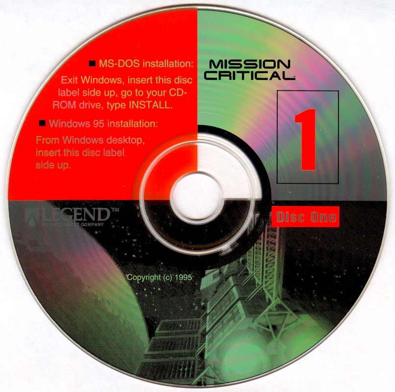 Media for Mission Critical (DOS): Disc 1