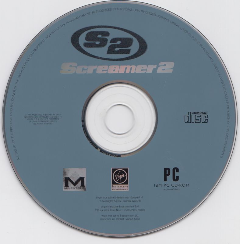 Media for Screamer 2 (DOS)