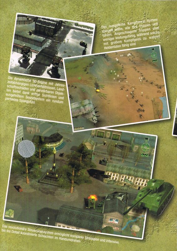 Inside Cover for World War II: Frontline Command (Windows): Inside left