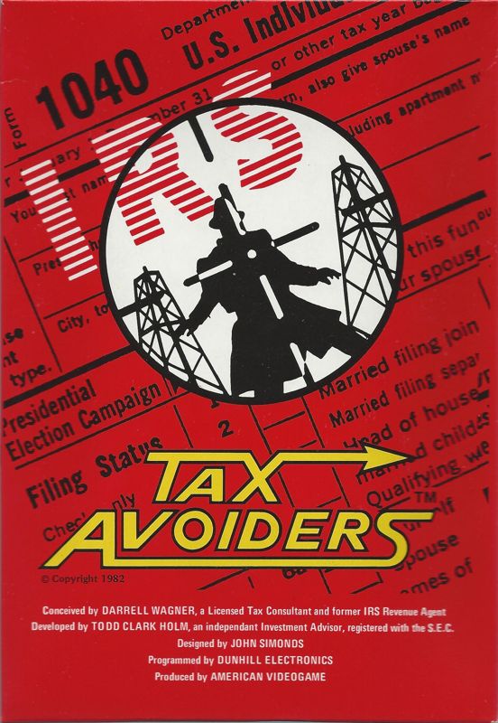 Front Cover for Tax Avoiders (Atari 2600)