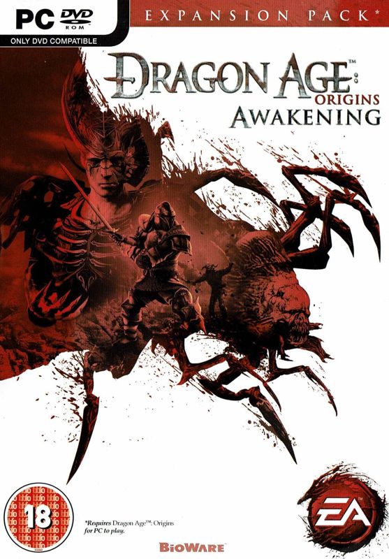 Front Cover for Dragon Age: Origins - Awakening (Windows) (Release with BBFC rating)