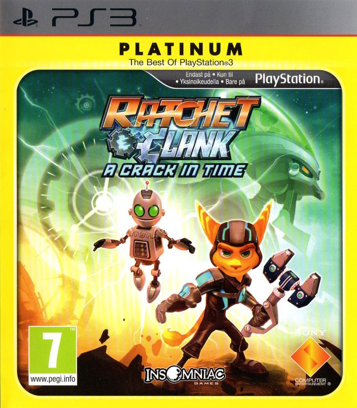 Front Cover for Ratchet & Clank Future: A Crack in Time (PlayStation 3) (Platinum release)