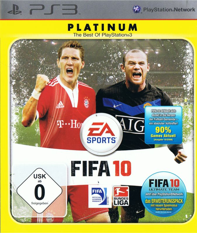Front Cover for FIFA Soccer 10 (PlayStation 3) (Platinum release)