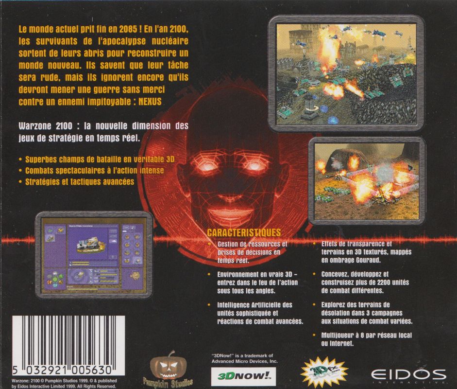 Other for Warzone 2100 (Windows): Jewel Case - Back