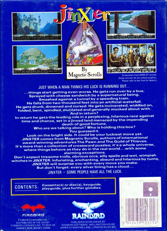 Back Cover for Jinxter (Atari ST)