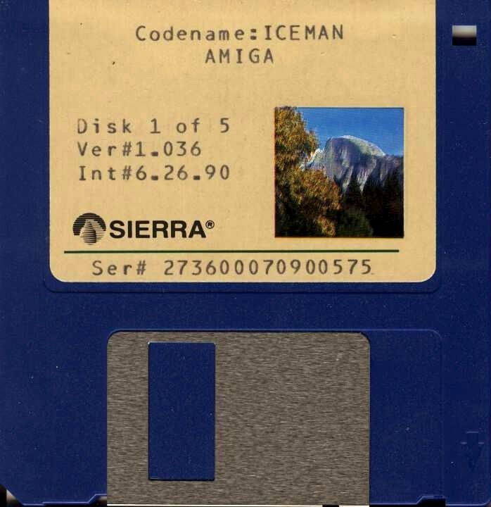 Media for Code-Name: Iceman (Amiga): Disk 1/5