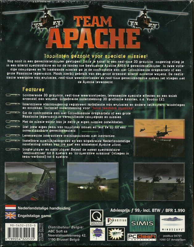 Team Apache cover or packaging material - MobyGames