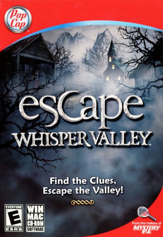 Front Cover for Escape Whisper Valley (Macintosh and Windows)