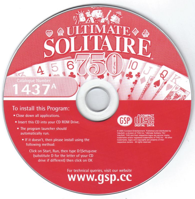 Media for Ultimate Solitaire 750 (Windows)