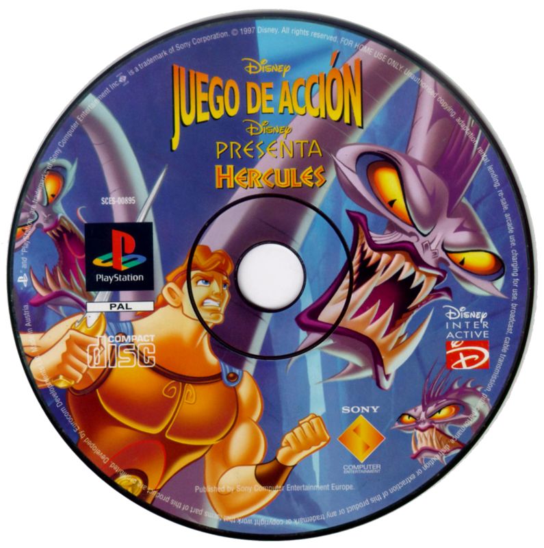 Media for Disney's Hercules (PlayStation) (Platinum release)