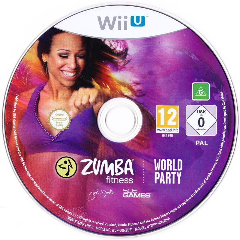 Media for Zumba Fitness: World Party (Wii U) (Fitness belt enclosed)