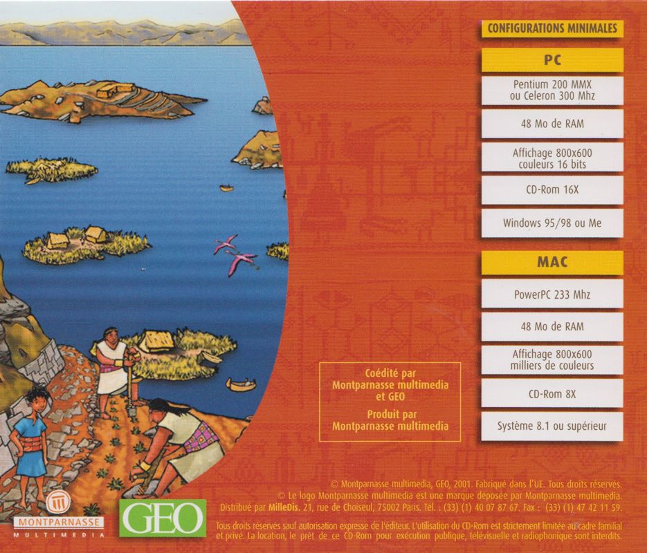Other for Sethi and the Inca Wizard (Macintosh and Windows): Jewel Case - Back