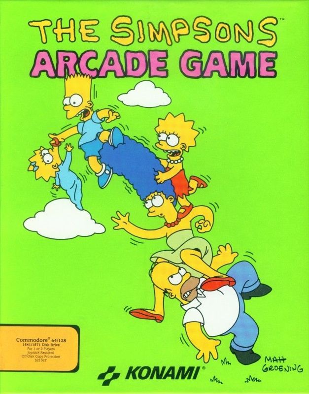 Front Cover for The Simpsons (Commodore 64)