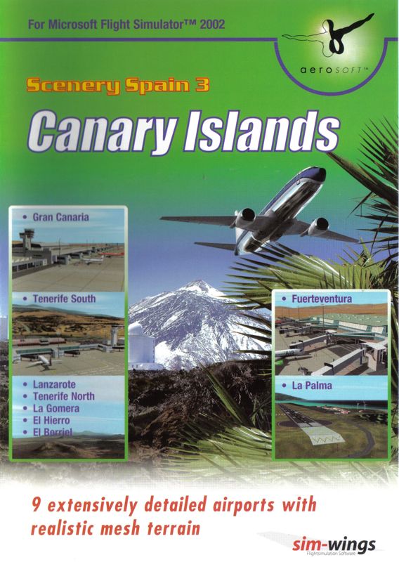 Front Cover for Scenery Spain 3: Canary Islands (Windows)