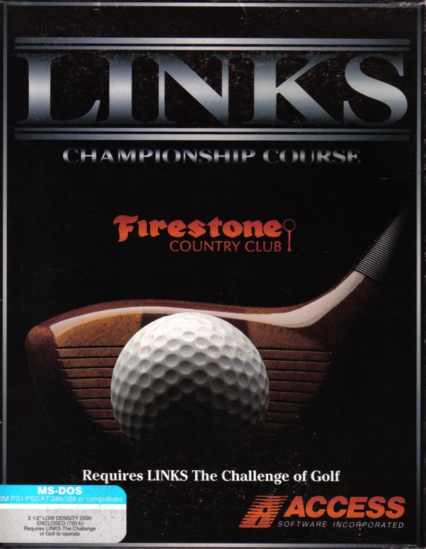 Front Cover for Links: Championship Course - Firestone Country Club (DOS) (3.5" low density disk release)