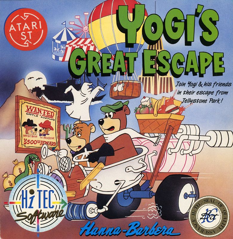 Front Cover for Yogi's Great Escape (Atari ST)