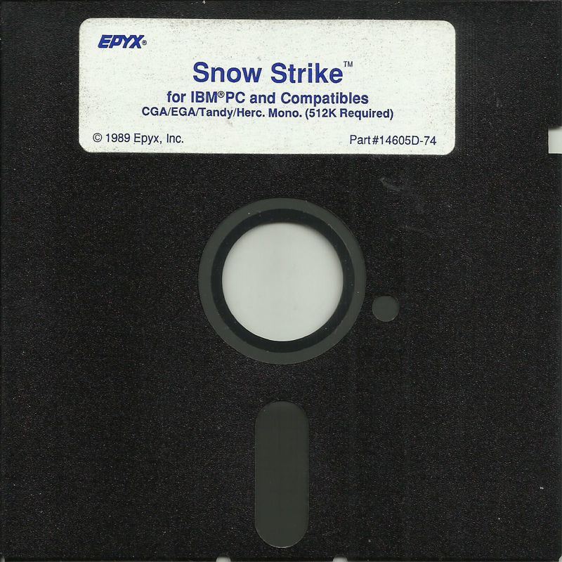 Media for Snow Strike (DOS) (5.25" disk U.S. Gold release): Disk 1/1