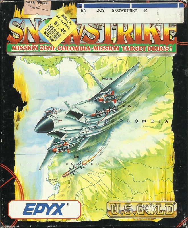Front Cover for Snow Strike (DOS) (5.25" disk U.S. Gold release)