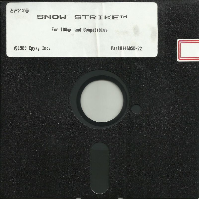 Media for Snow Strike (DOS) (5.25" release (different label and no copy protection)): Disk 1/1