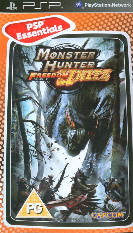Front Cover for Monster Hunter: Freedom Unite (PSP) (PSP Essentials release)