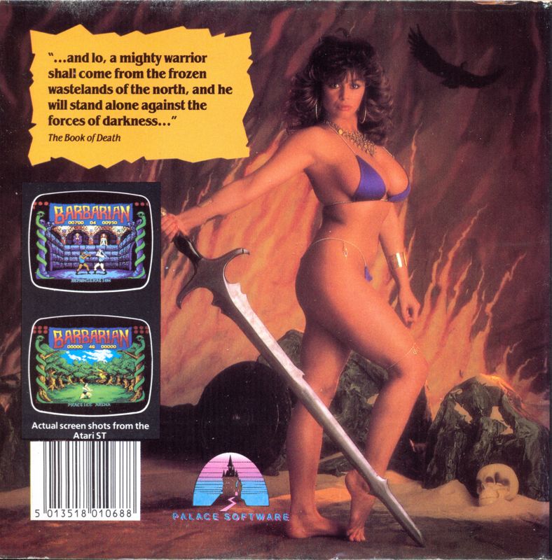 Back Cover for Death Sword (Atari ST)