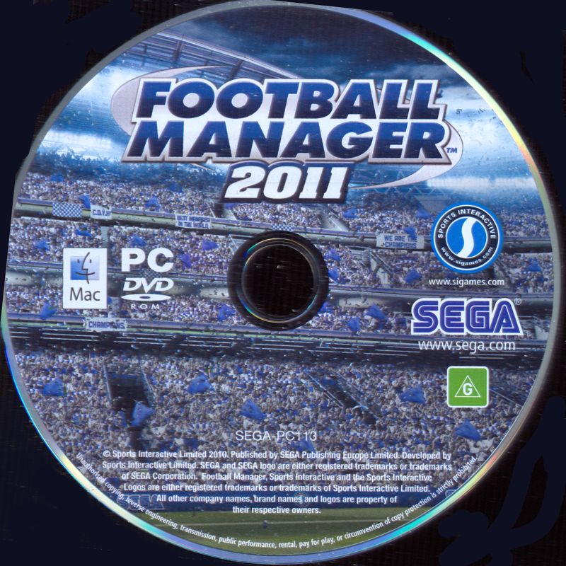 Media for Football Manager 2011 (Macintosh and Windows)