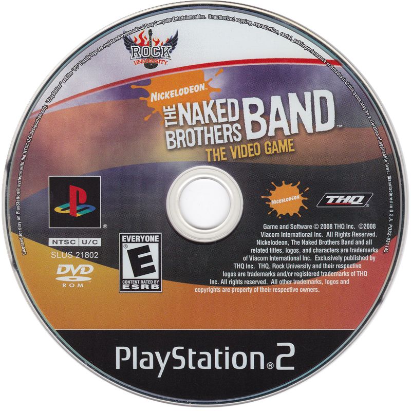 The Naked Brothers Band The Video Game Cover Or Packaging Material MobyGames