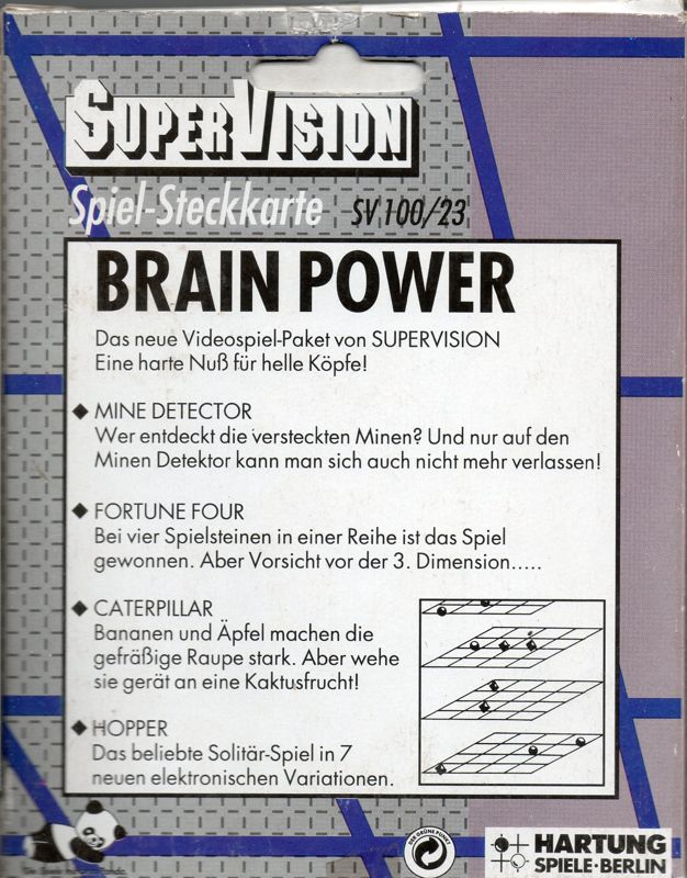 Back Cover for Brain Power (Supervision)