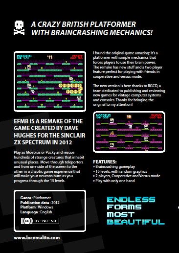 Back Cover for Endless Forms Most Beautiful (Windows) (Locomalito release)