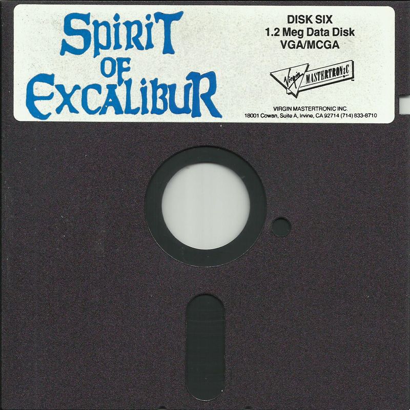 Media for Spirit of Excalibur (DOS) (5.25" Floppy Disk release): Disk 6/6 (1.2M Data Disk, VGA/MCGA)