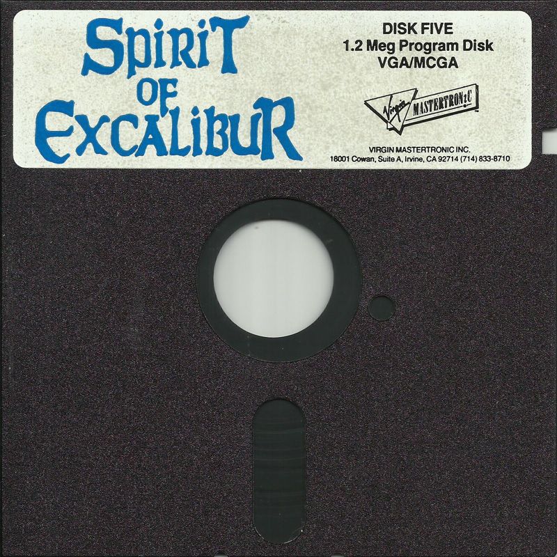 Media for Spirit of Excalibur (DOS) (5.25" Floppy Disk release): Disk 5/6 (1.2M Program Disk, VGA/MCGA)