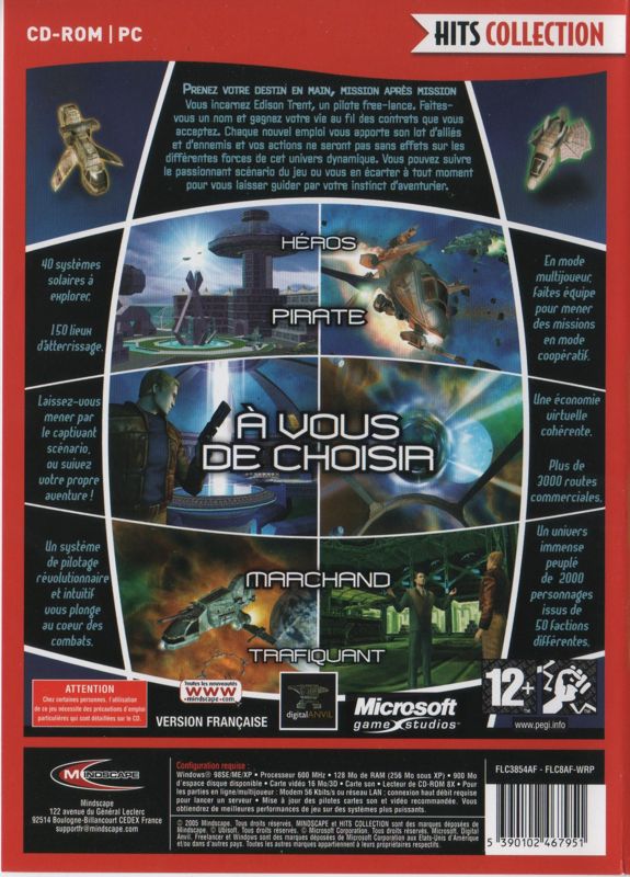 Back Cover for Freelancer (Windows) (Hits Collection release)