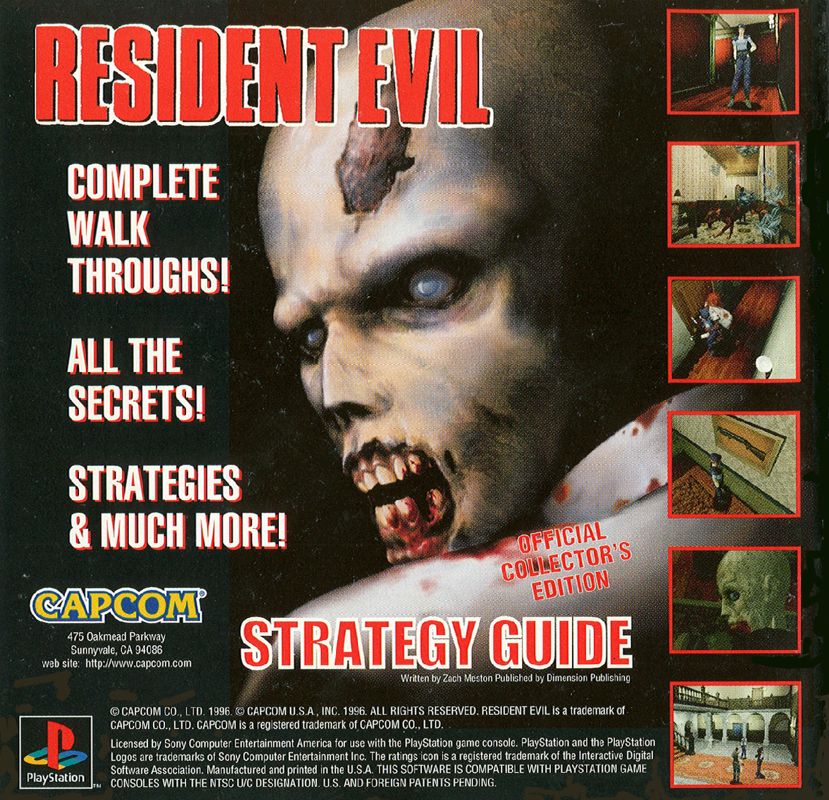 Inside Cover for Resident Evil (PlayStation)