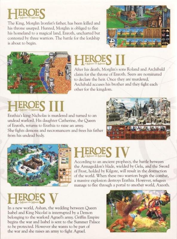 Other for Heroes of Might and Magic: Complete Edition (Windows): Games Disks Digipak - Right Flap