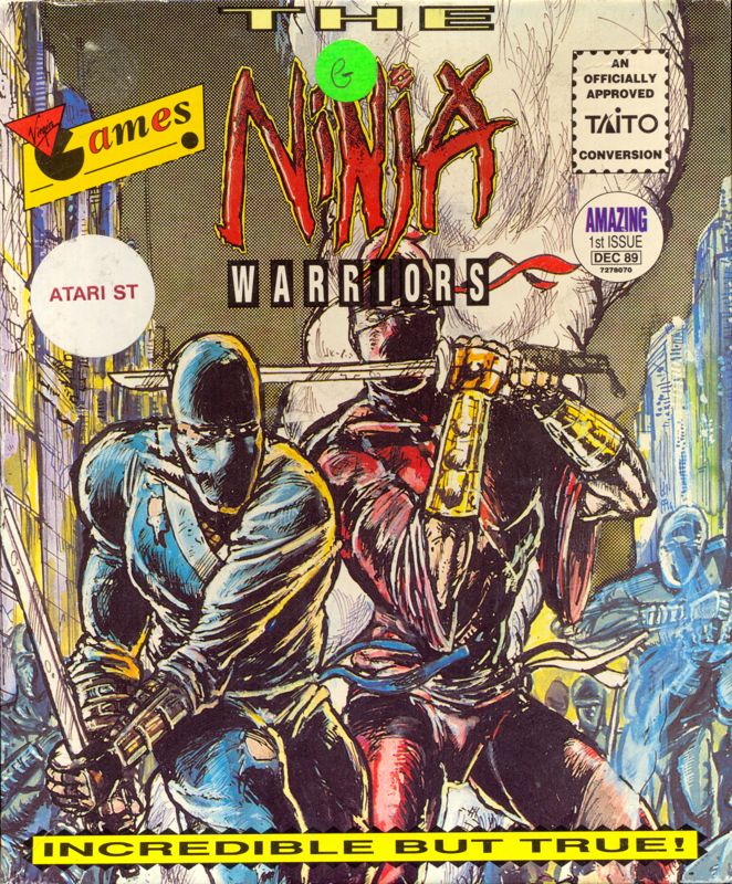 Front Cover for The Ninja Warriors (Atari ST)