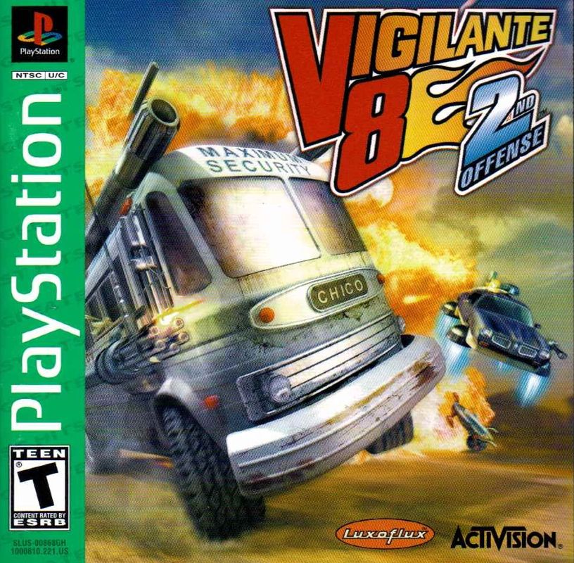 Front Cover for Vigilante 8: 2nd Offense (PlayStation) (Greatest Hits release)