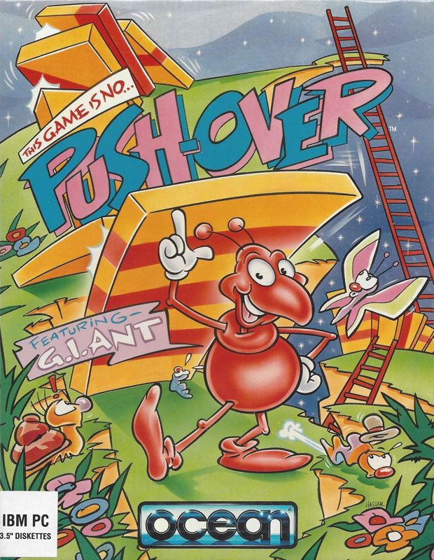 Front Cover for Push-Over (DOS) (Original US Edition)