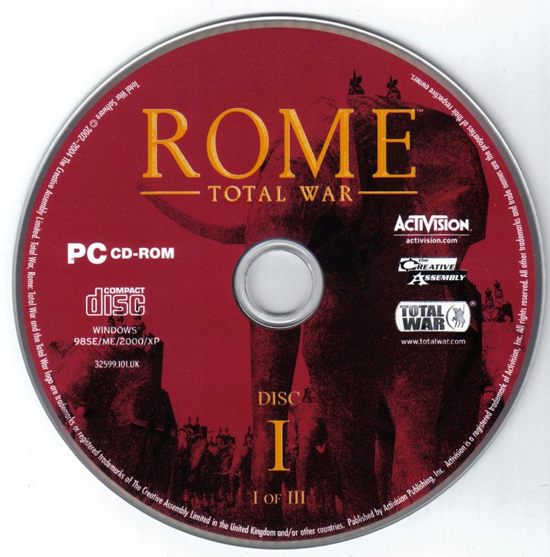 Media for Rome: Total War (Windows): Disc 1